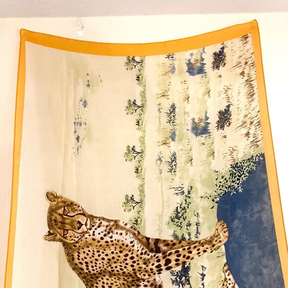 Vimoda Paris Rectangular Leopard Scarf (34" X 71") NWOT - Picture 7 of 15